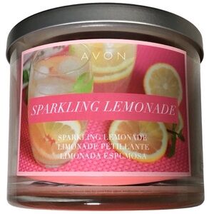 Avon Candle Sparkling Lemonade 3 Wicks Glass Jar Not Used
